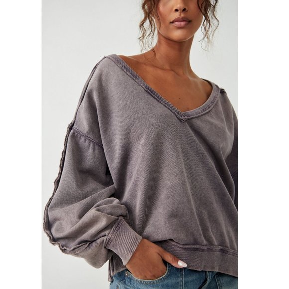 🎉LAST CHANCE🎉 FREE PEOPLE Take One Pullover / Moonscape - Picture 4 of 5